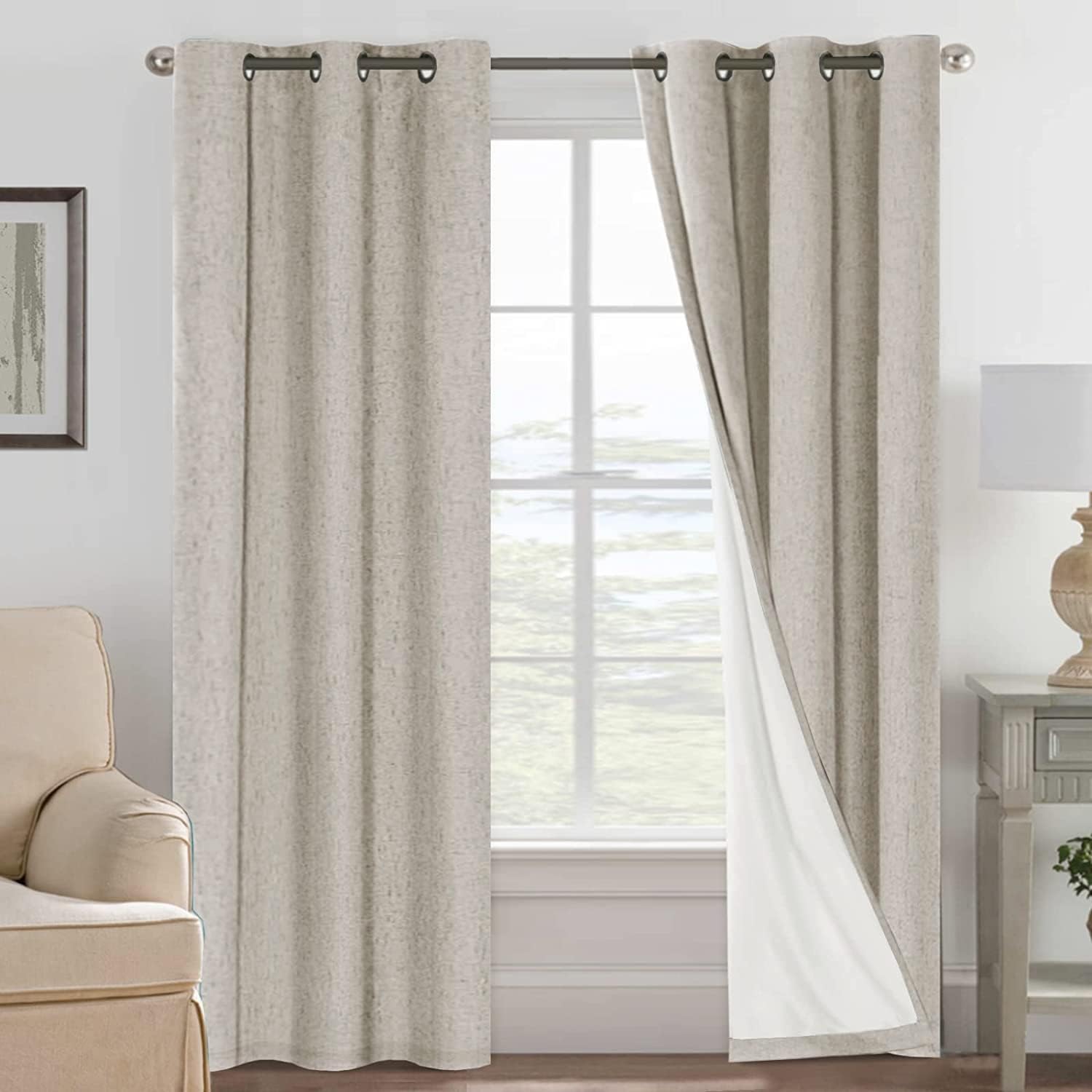 LUNARA™ 100% Blackout Linen Curtains