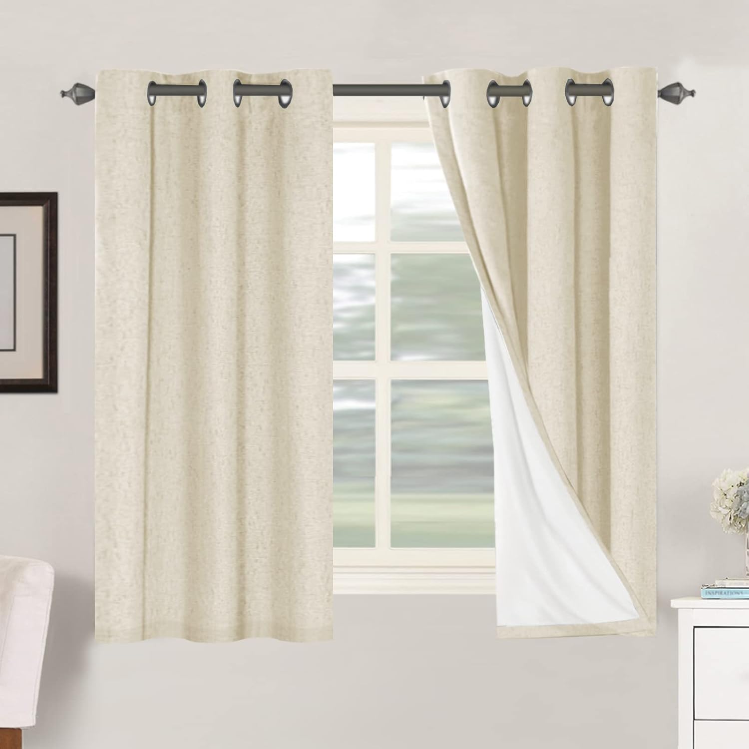 LUNARA™ 100% Blackout Linen Curtains