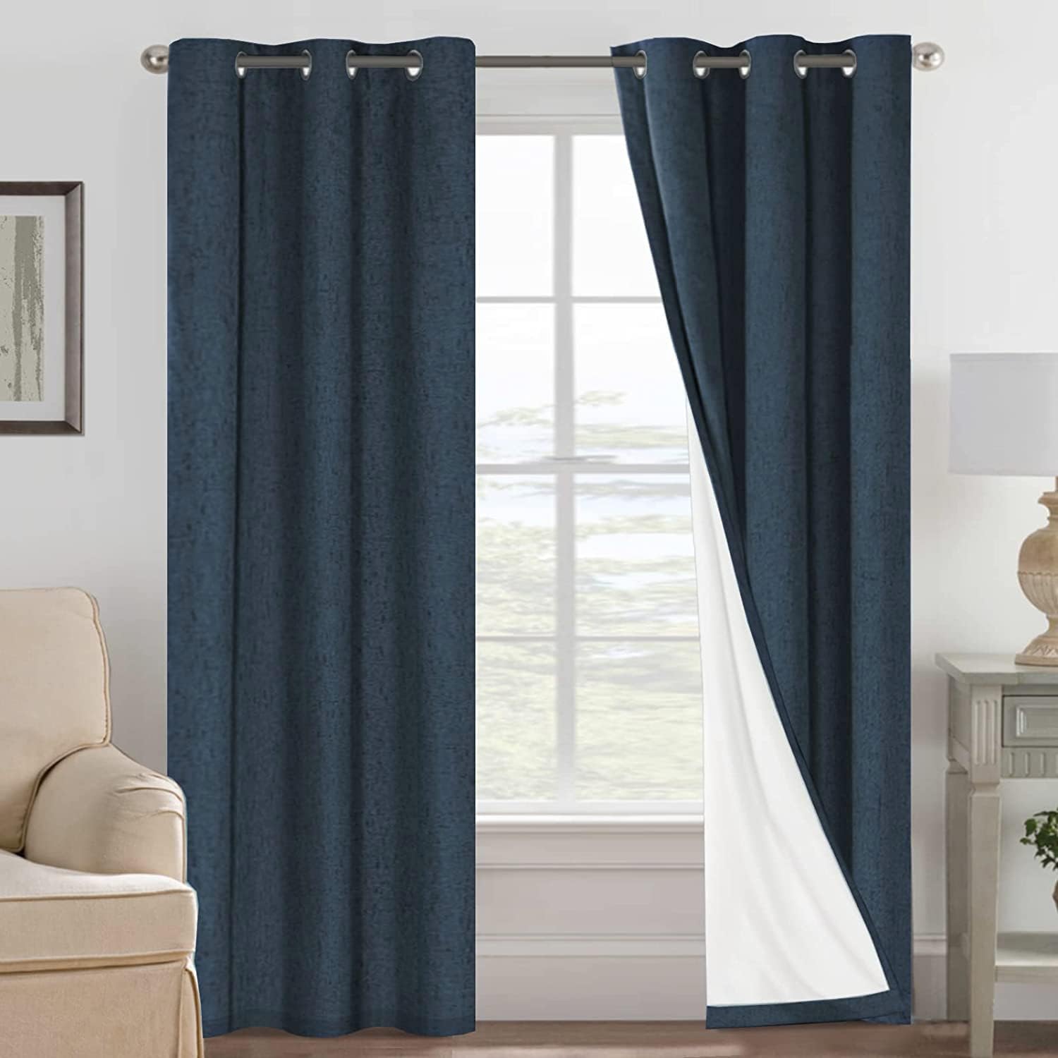 LUNARA™ 100% Blackout Linen Curtains