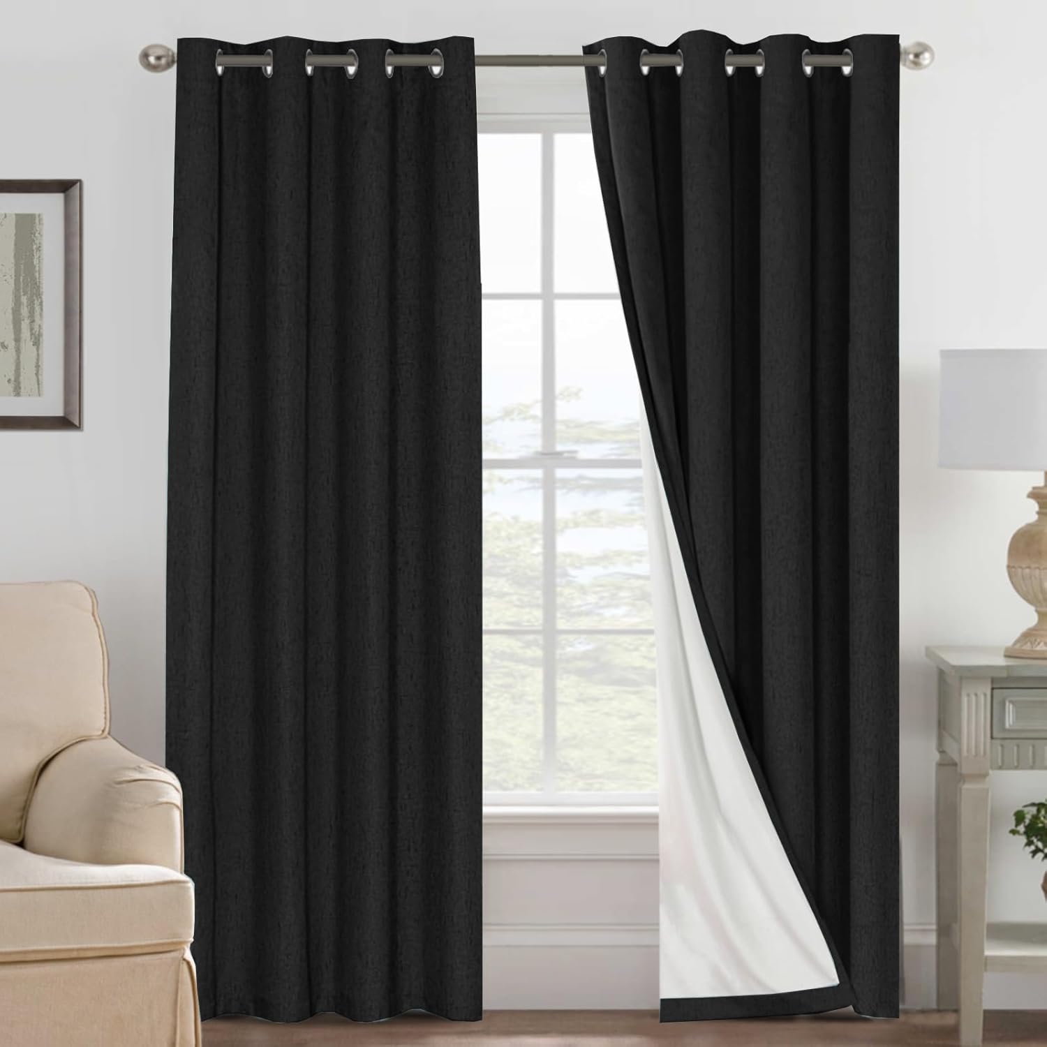 LUNARA™ 100% Blackout Linen Curtains
