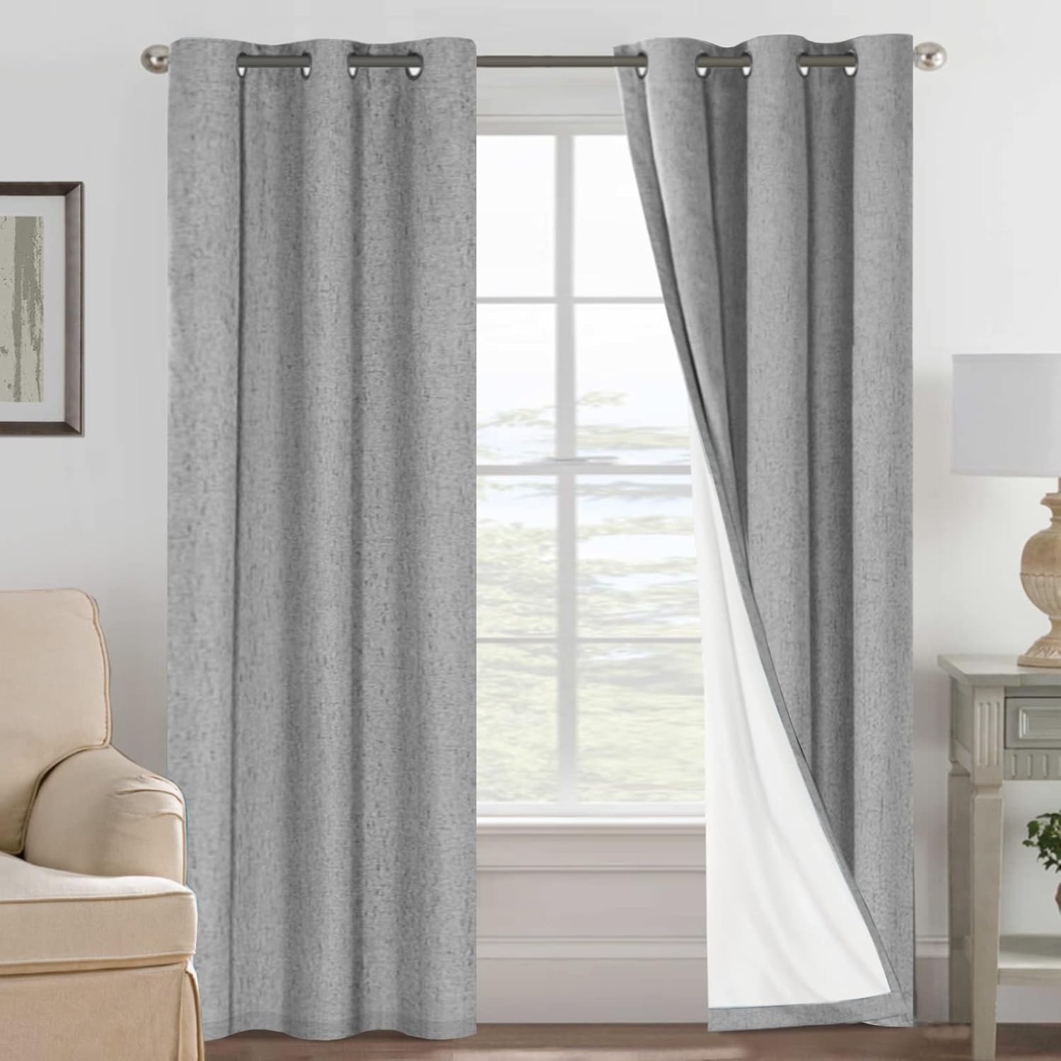 LUNARA™ 100% Blackout Linen Curtains