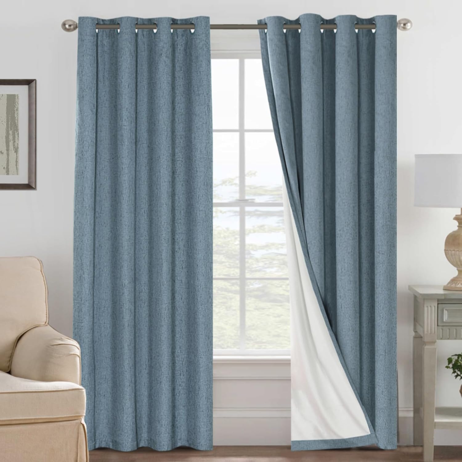 LUNARA™ 100% Blackout Linen Curtains