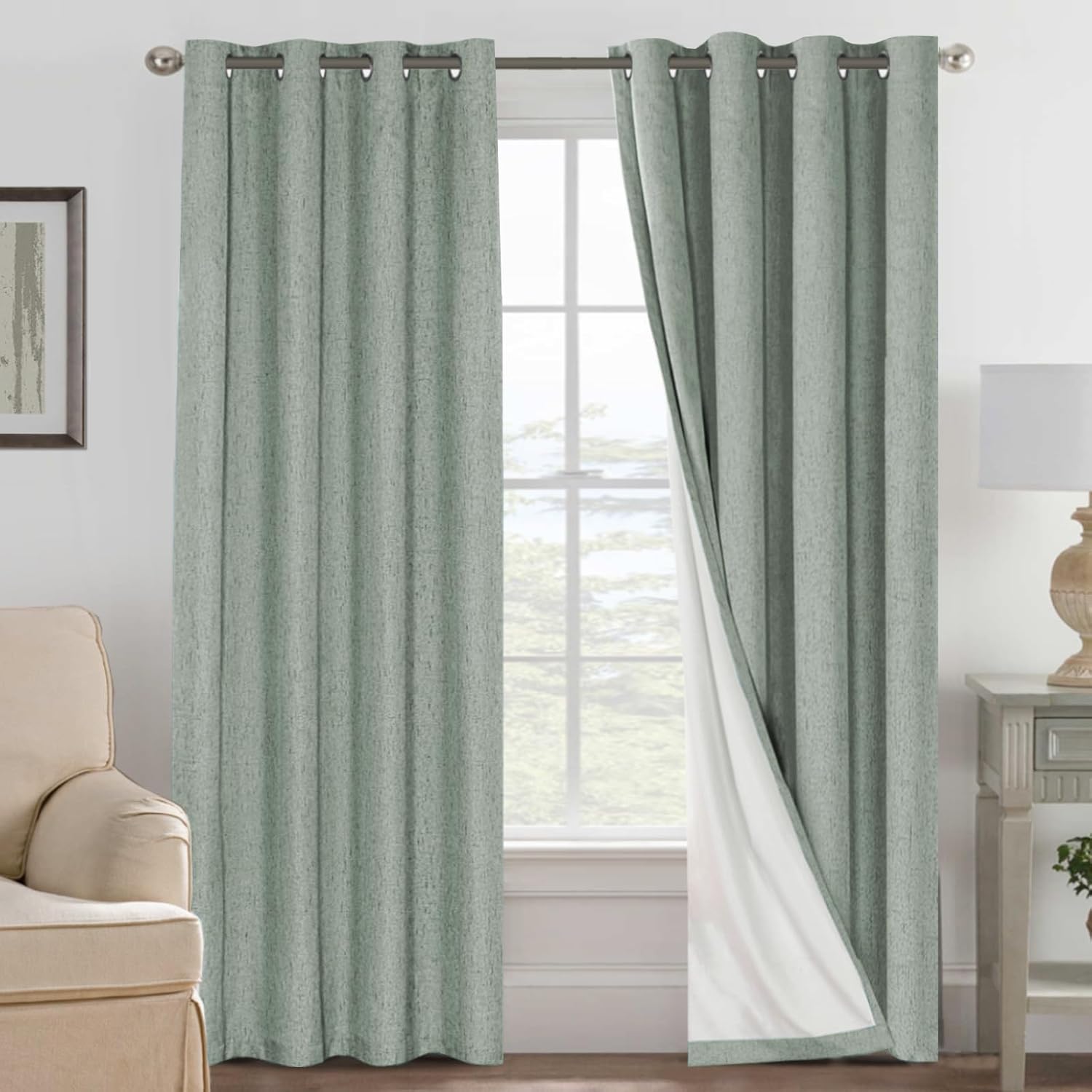 LUNARA™ 100% Blackout Linen Curtains