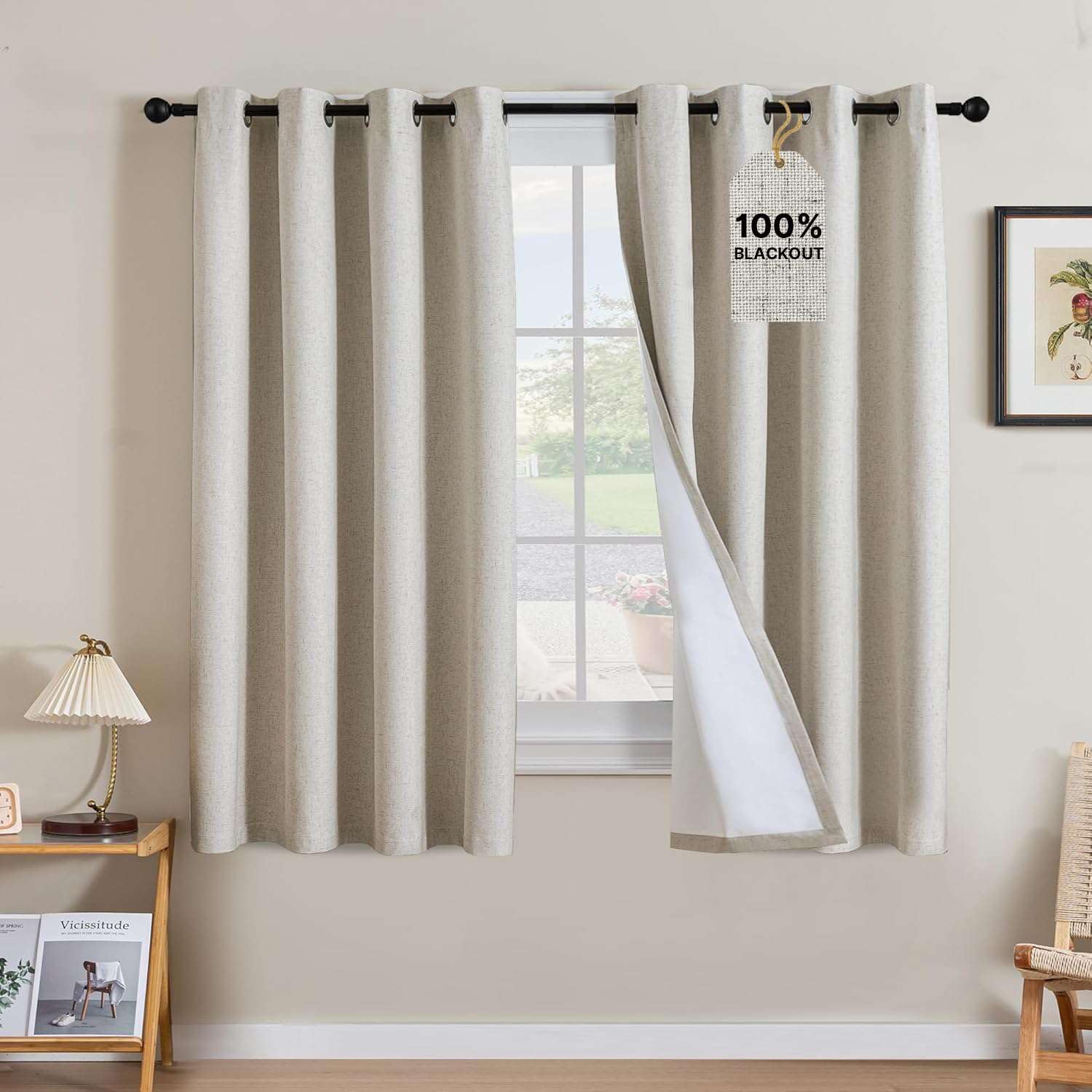 LUNARA™ 100% Blackout Linen Curtains