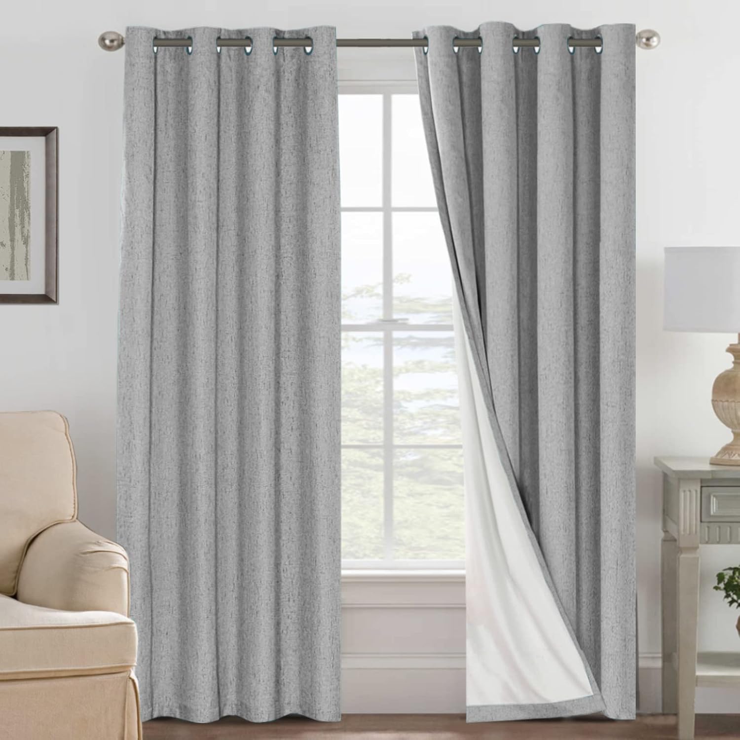 LUNARA™ 100% Blackout Linen Curtains
