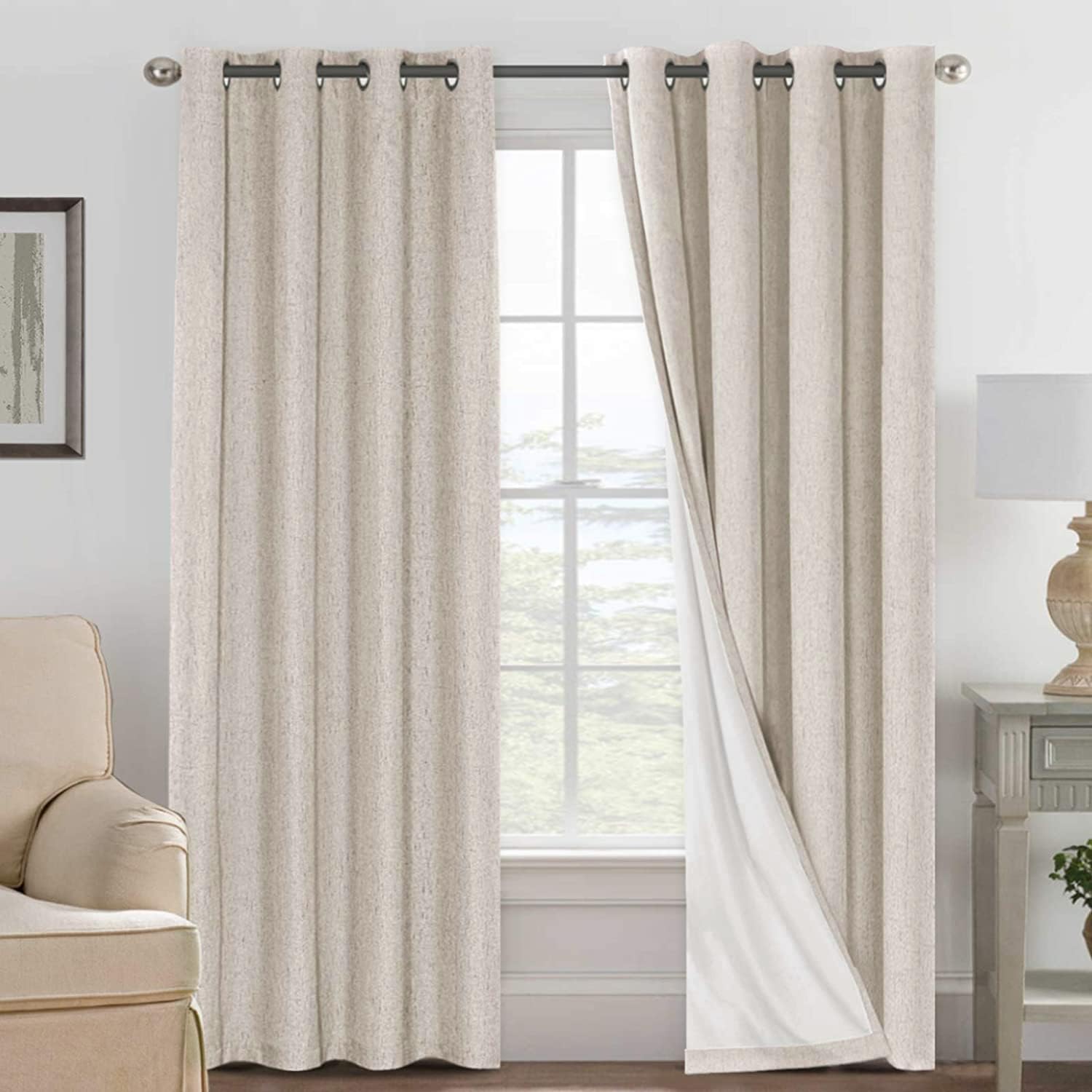 LUNARA™ 100% Blackout Linen Curtains