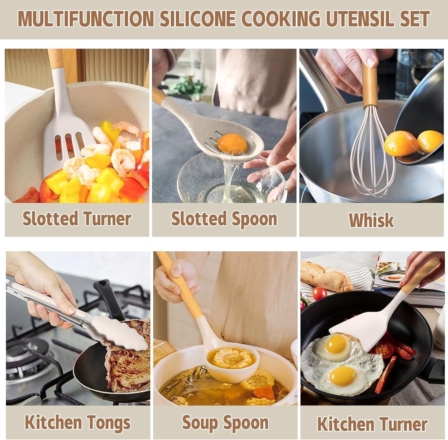 CHEFORA™ 34-Piece Silicone Kitchen Utensil Set