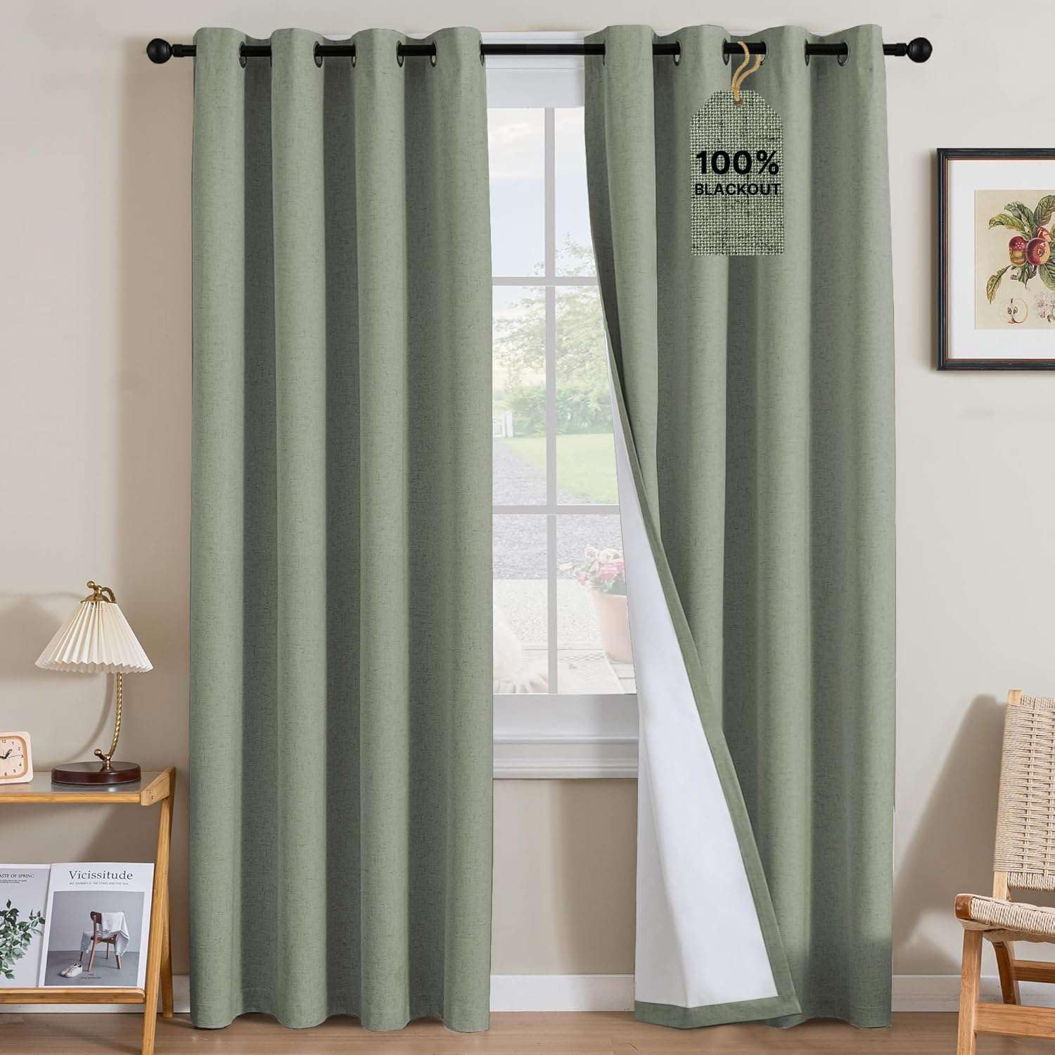 LUNARA™ 100% Blackout Linen Curtains