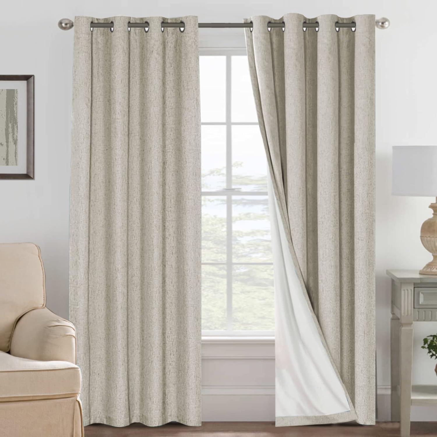 LUNARA™ 100% Blackout Linen Curtains