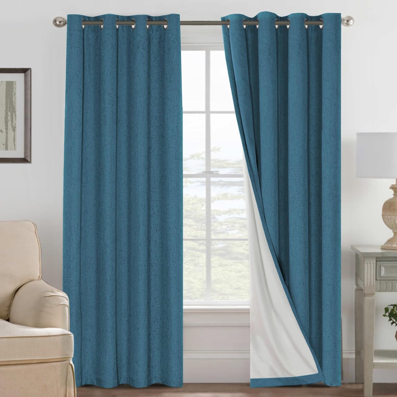 LUNARA™ 100% Blackout Linen Curtains