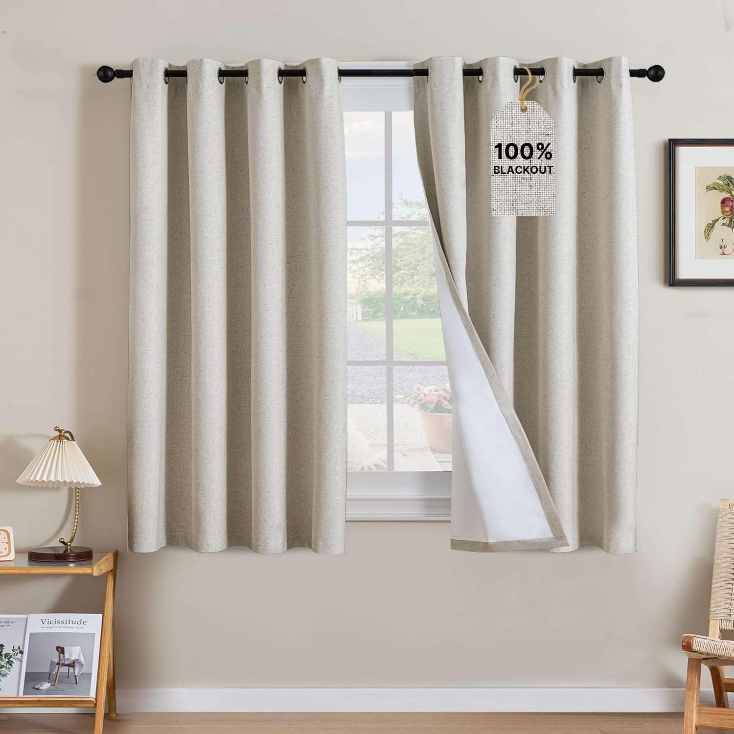 LUNARA™ 100% Blackout Linen Curtains