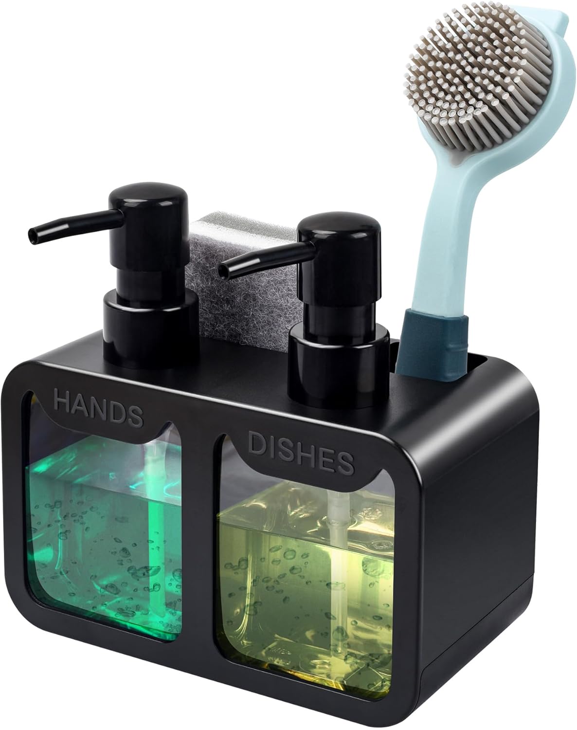 SINKORA™ 4-in-1 Dual Soap Dispenser Station