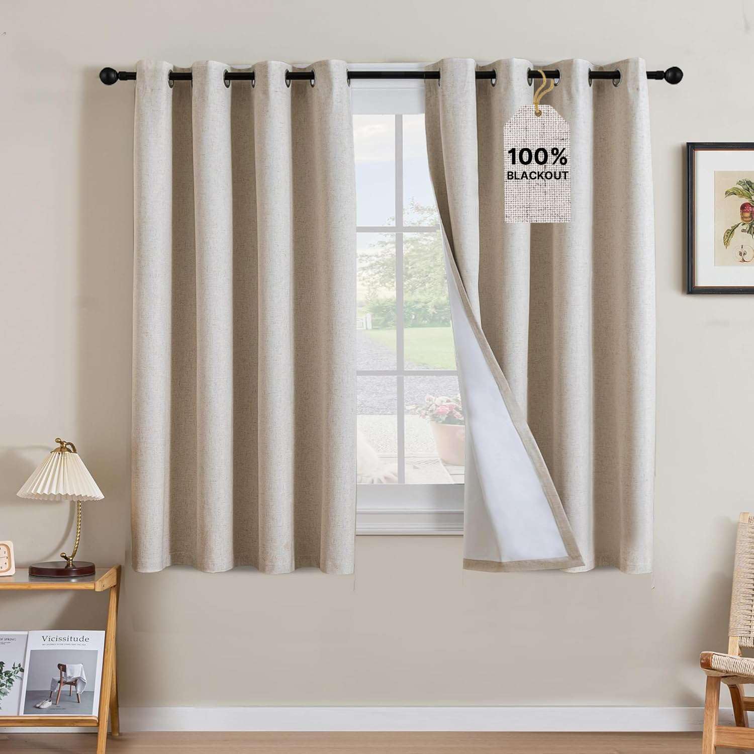 LUNARA™ 100% Blackout Linen Curtains