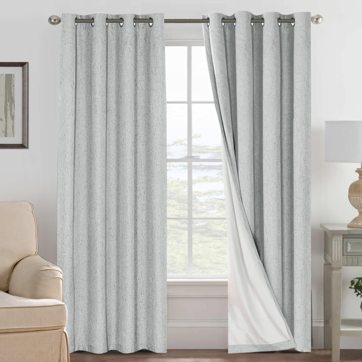 LUNARA™ 100% Blackout Linen Curtains