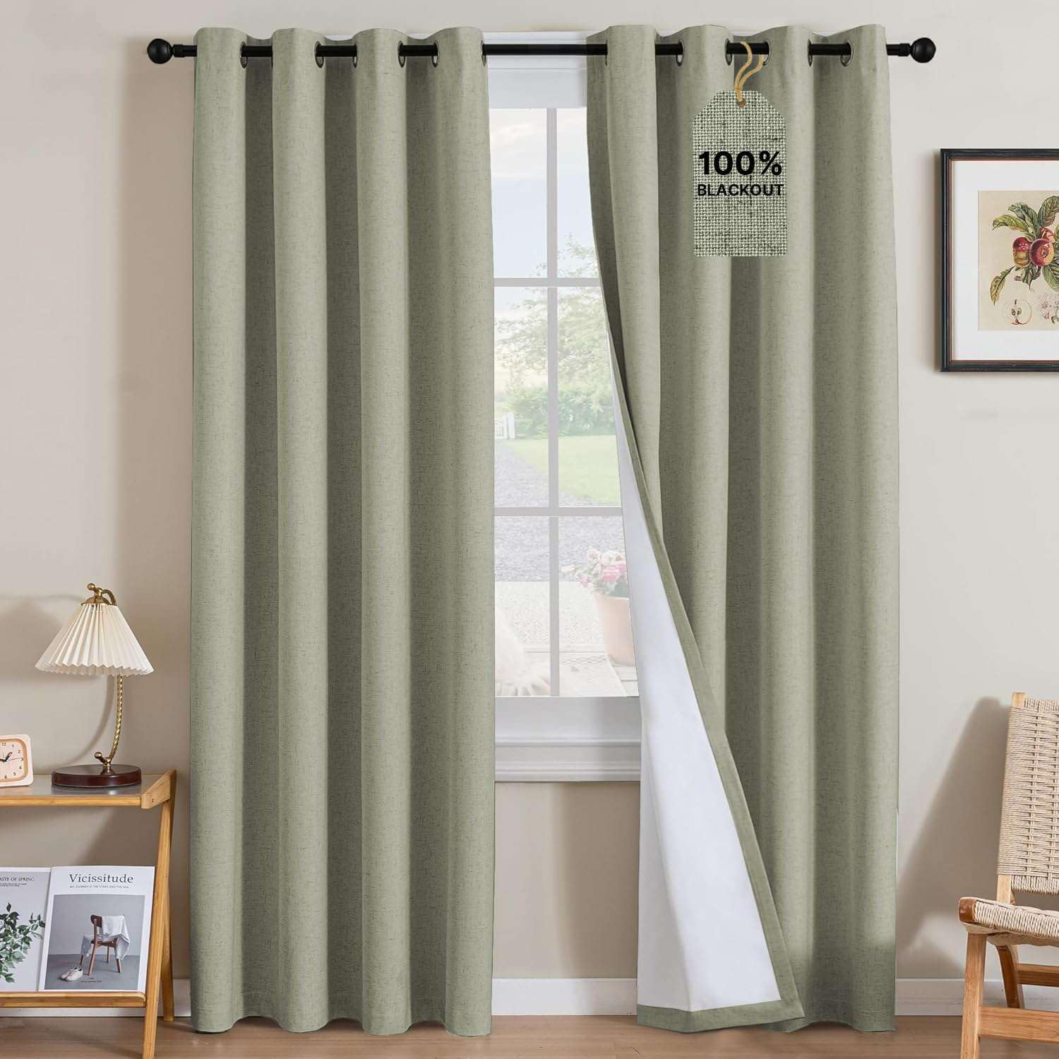 LUNARA™ 100% Blackout Linen Curtains