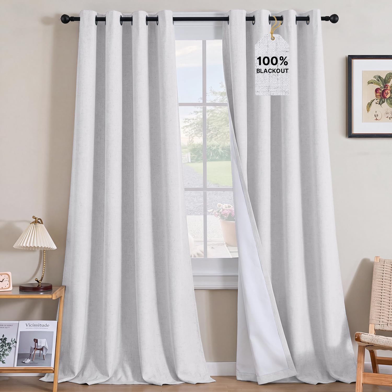 LUNARA™ 100% Blackout Linen Curtains
