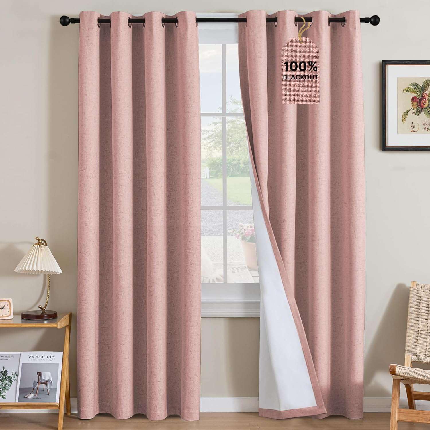 LUNARA™ 100% Blackout Linen Curtains