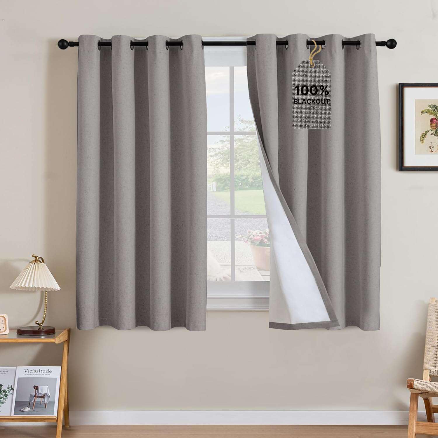 LUNARA™ 100% Blackout Linen Curtains