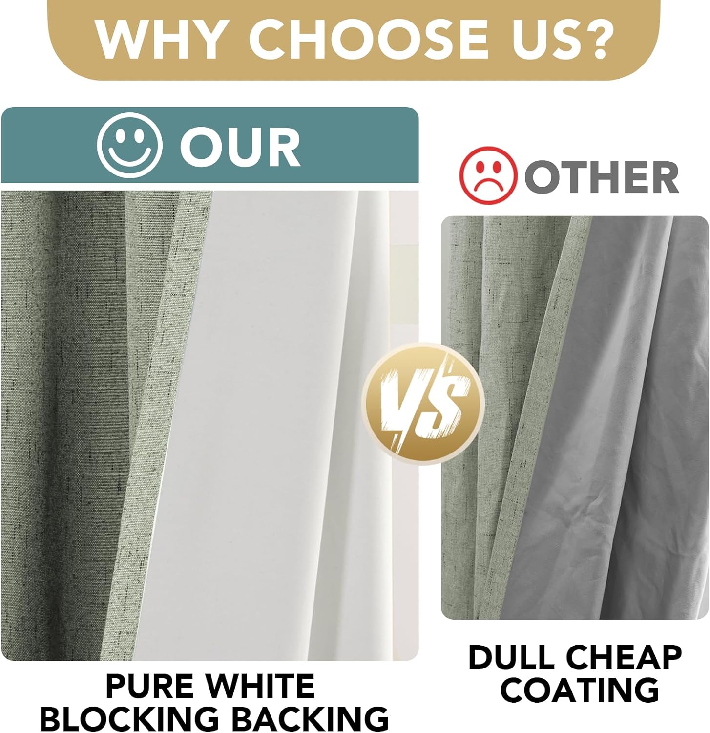LUNARA™ 100% Blackout Linen Curtains