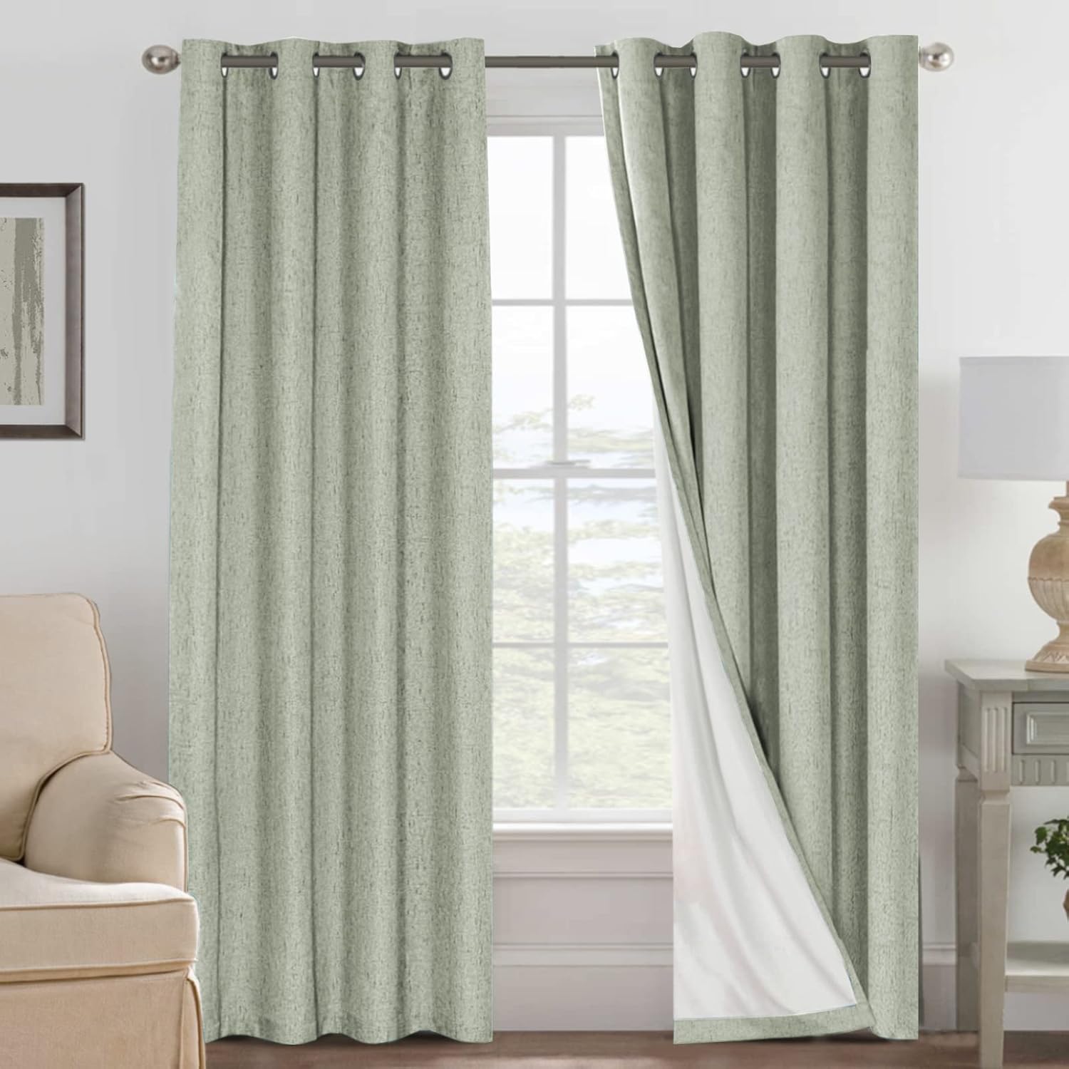 LUNARA™ 100% Blackout Linen Curtains