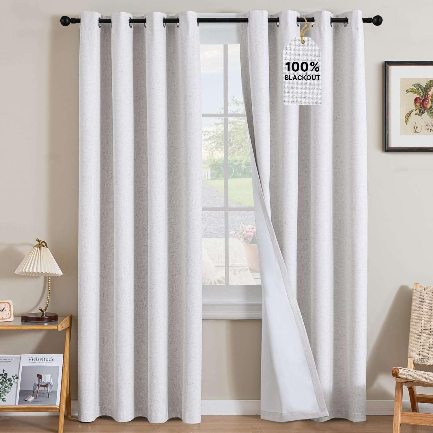 LUNARA™ 100% Blackout Linen Curtains
