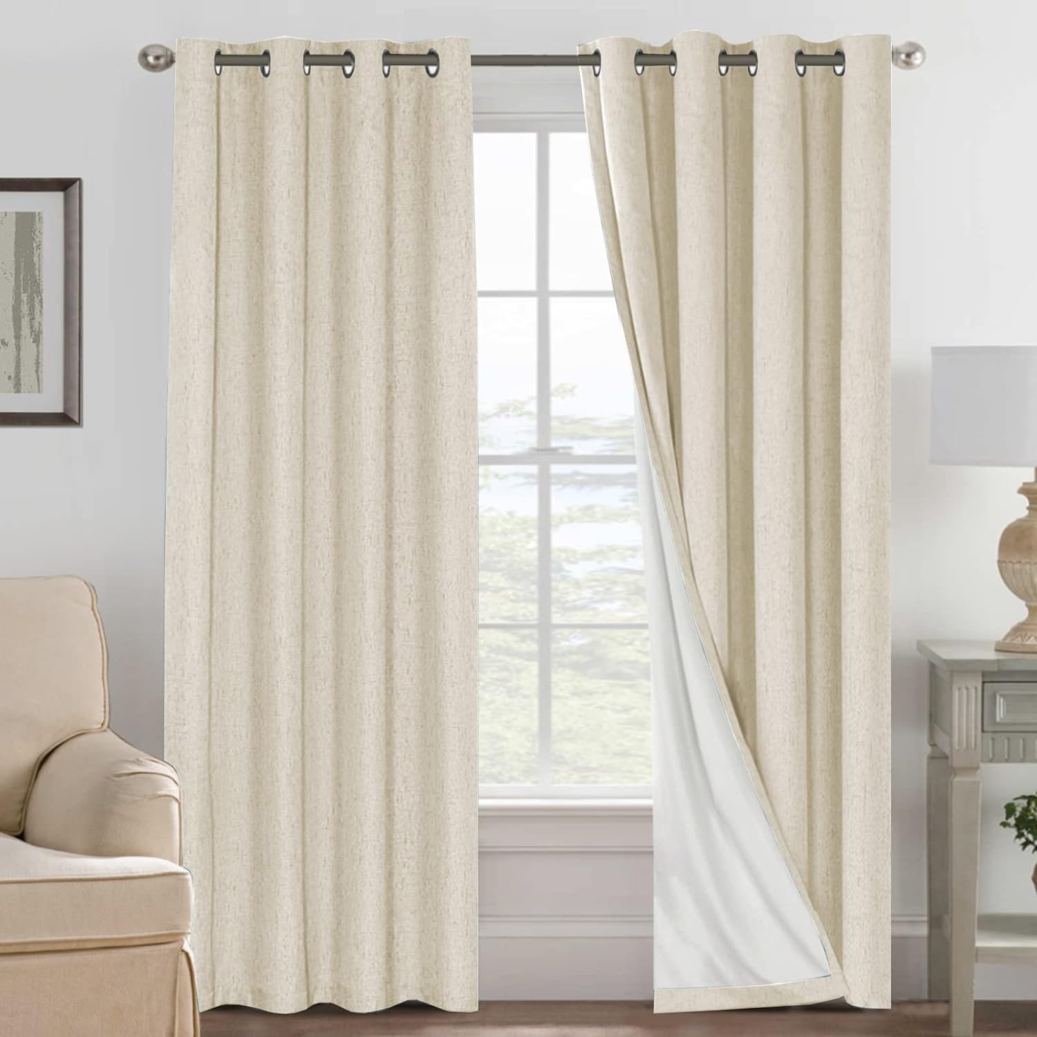 LUNARA™ 100% Blackout Linen Curtains