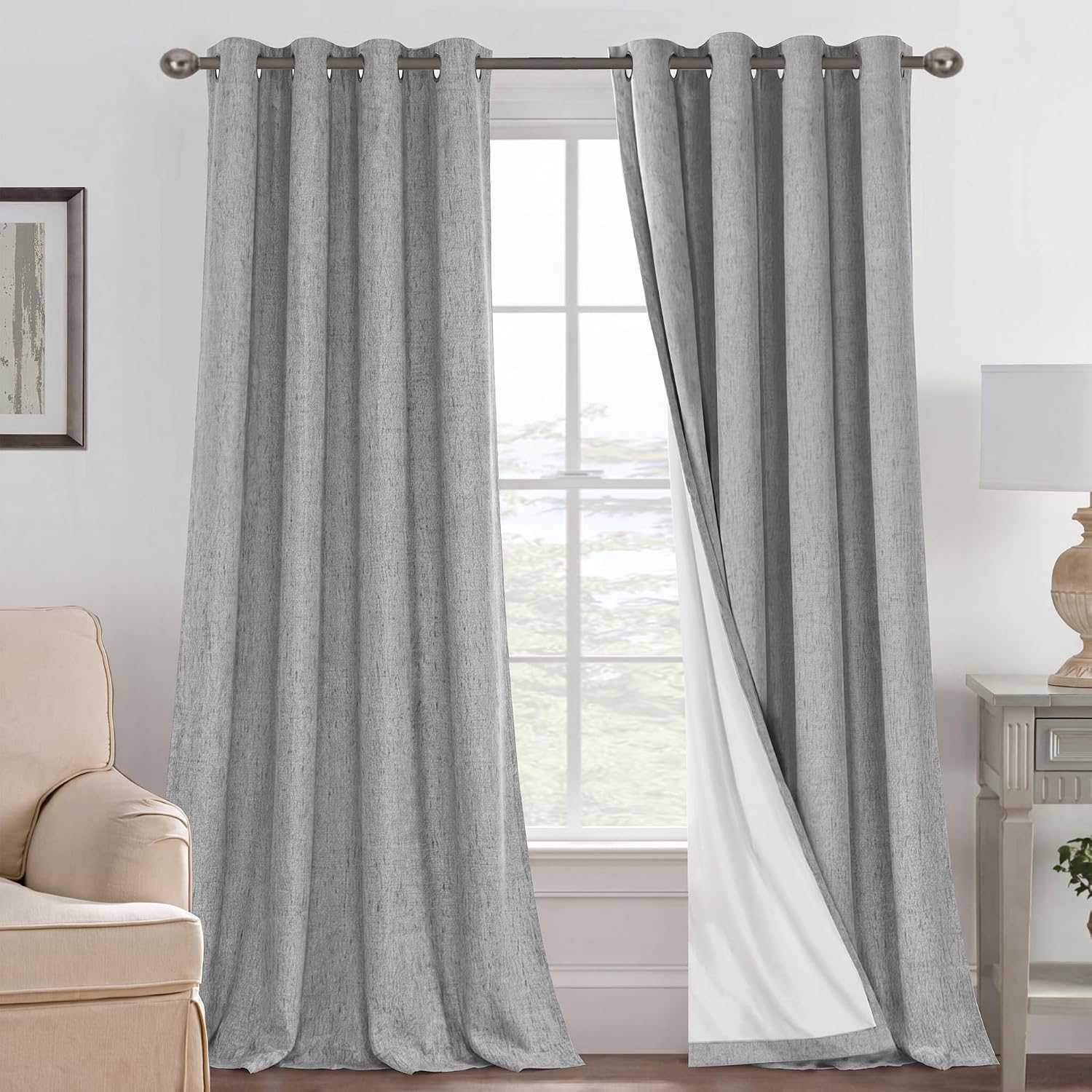 LUNARA™ 100% Blackout Linen Curtains