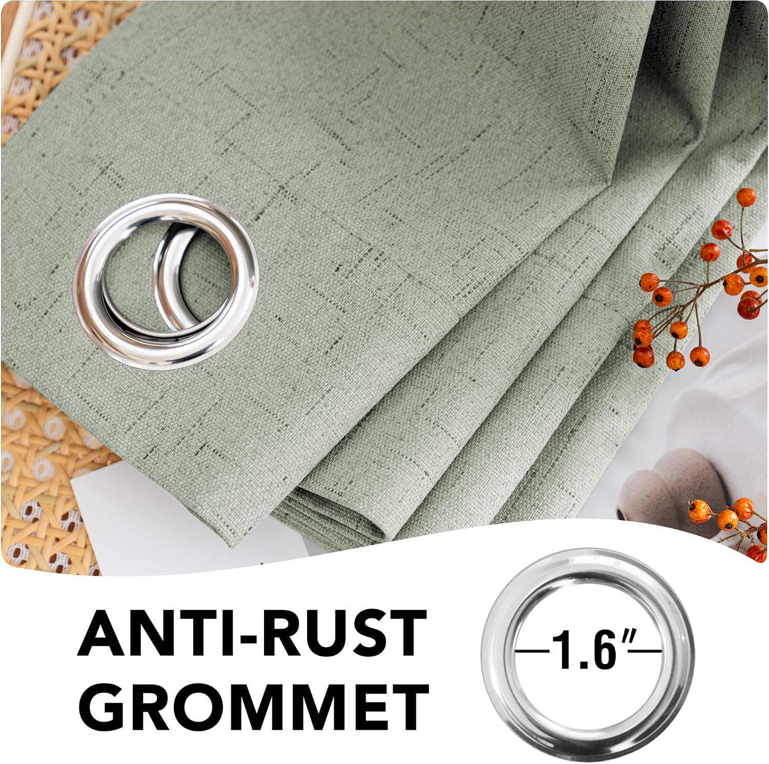 LUNARA™ 100% Blackout Linen Curtains