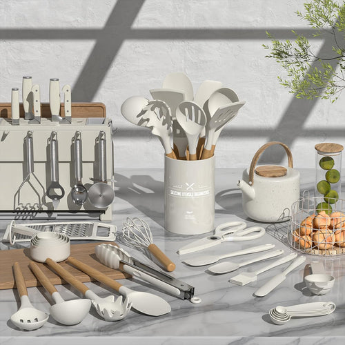 CHEFORA™ 34-Piece Silicone Kitchen Utensil Set