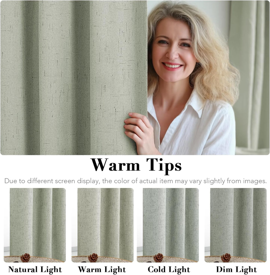 LUNARA™ 100% Blackout Linen Curtains