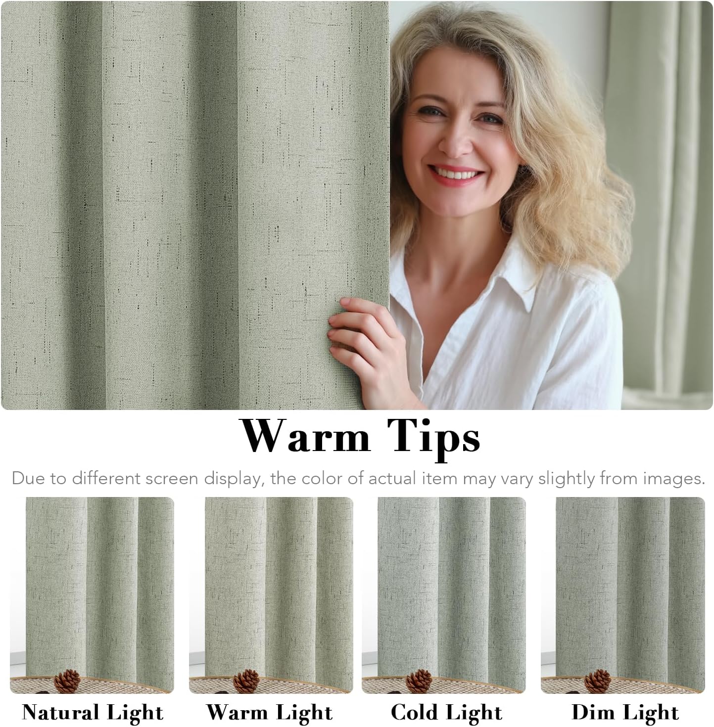 LUNARA™ 100% Blackout Linen Curtains