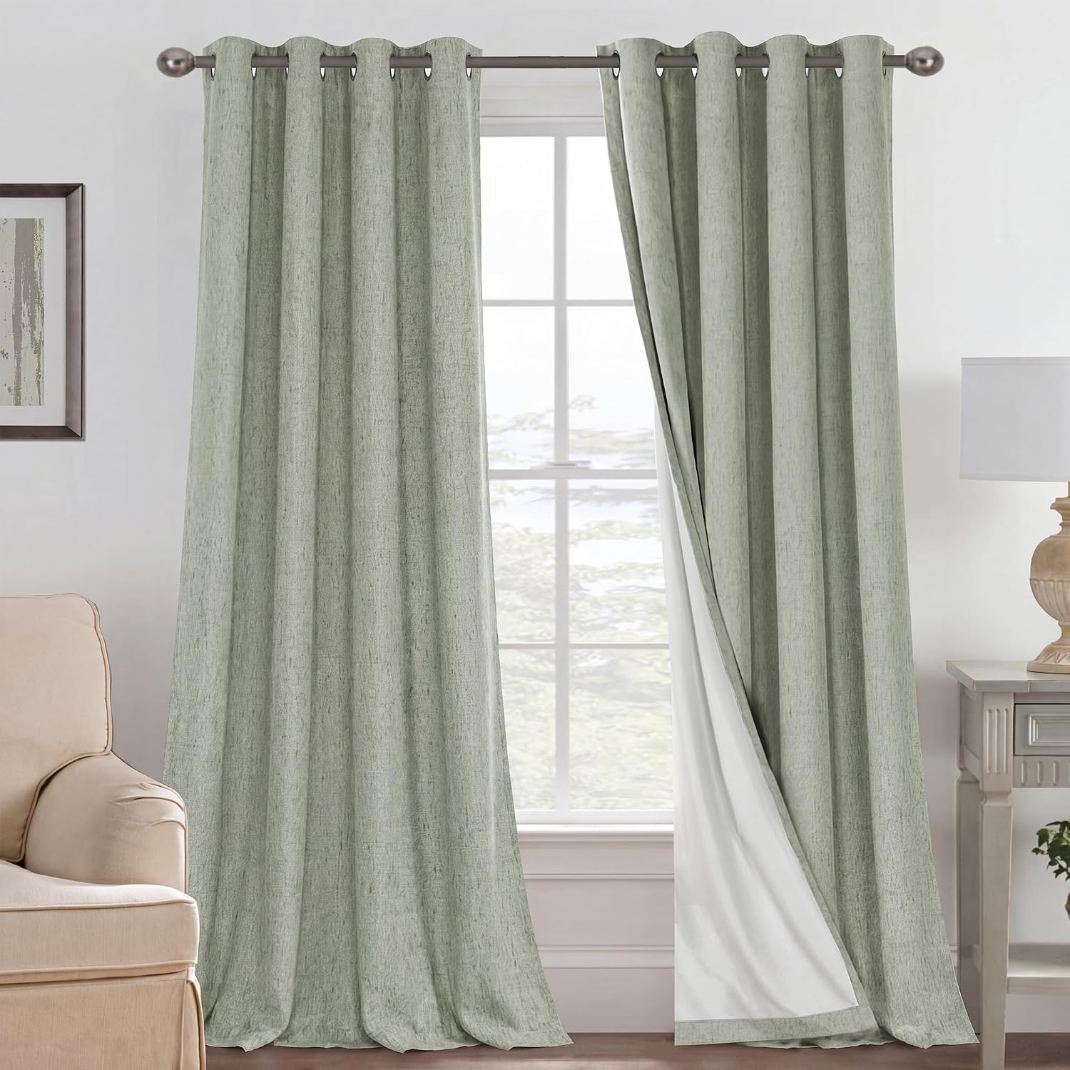 LUNARA™ 100% Blackout Linen Curtains